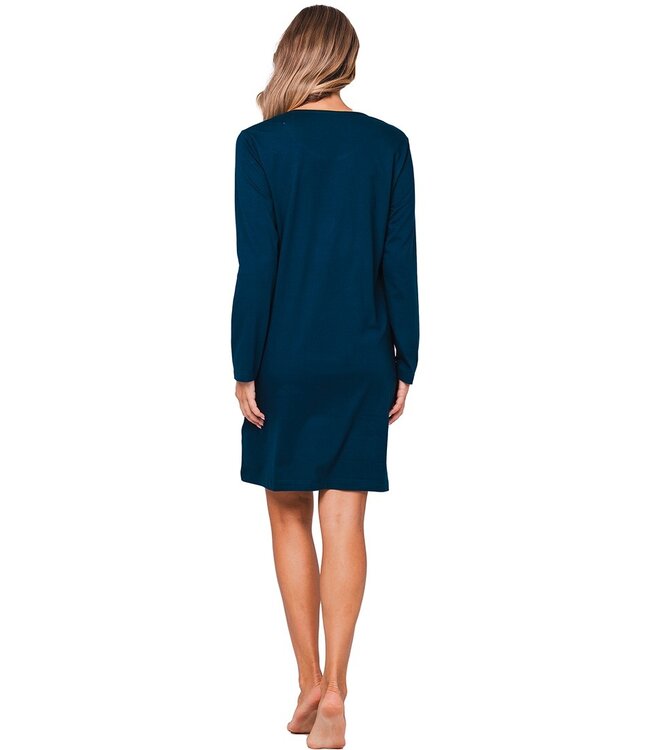 long sleeve 100% organic cotton nightdress 'forest flowers'