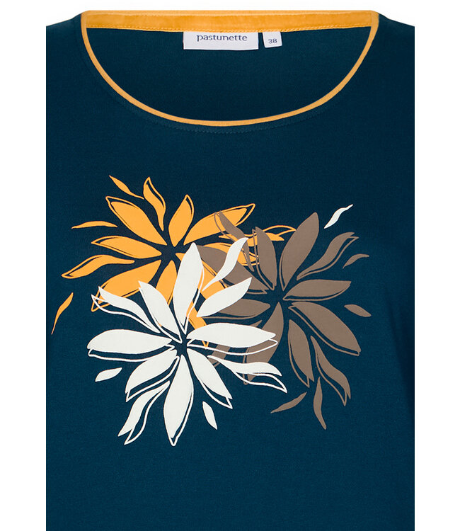 long sleeve 100% organic cotton nightdress 'forest flowers'