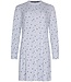 Rebelle Wafelrib nachthemd met knopen 'snowflakes & circles'