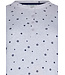 cotton-mix waffle rib nightdress with buttons 'snowflakes & circles'