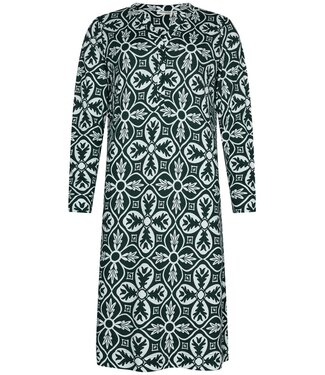 Pastunette Premium cotton-modal green nightdress with buttons 'mega boutique charm'