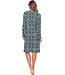 cotton-modal green nightdress with buttons 'mega boutique charm'