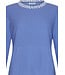 Dames lounge-pyjama van katoen-polyester badstof 'cool blue animal'