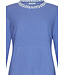 ladies cotton terry polyester mix lounge pyjama 'cool blue animal'