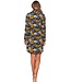 ladies full button cotton-modal long sleeved nightdress 'forest flowers'