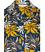 ladies full button cotton-modal long sleeved nightdress 'forest flowers'