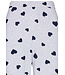 Lichtgrijs melee pyjama met lange mouwen en kangoeroezak 'lots of lovehearts'