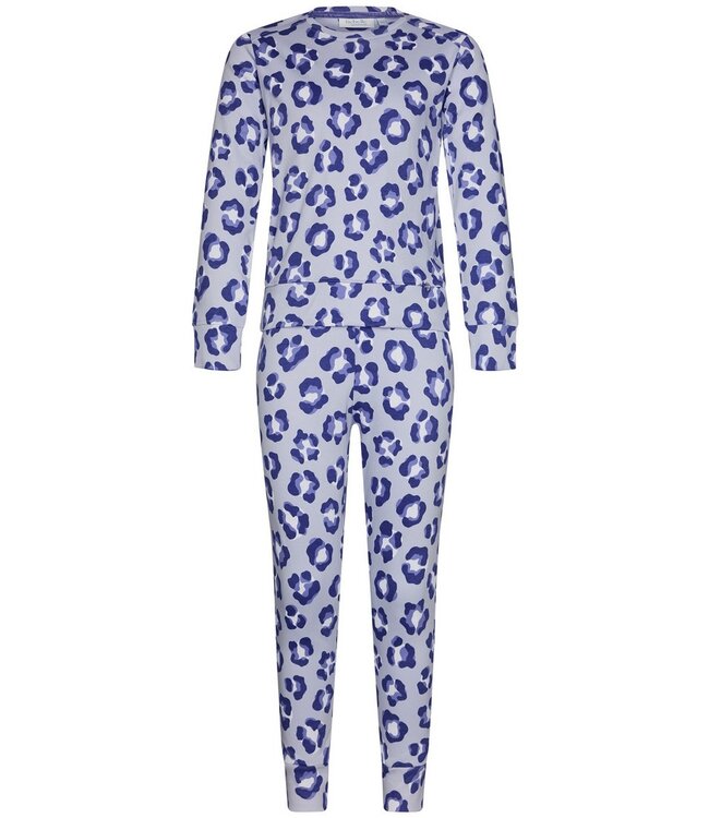 cotton interlock long sleeve girls pyjama 'chic flower'