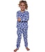 cotton interlock long sleeve girls pyjama 'chic flower'