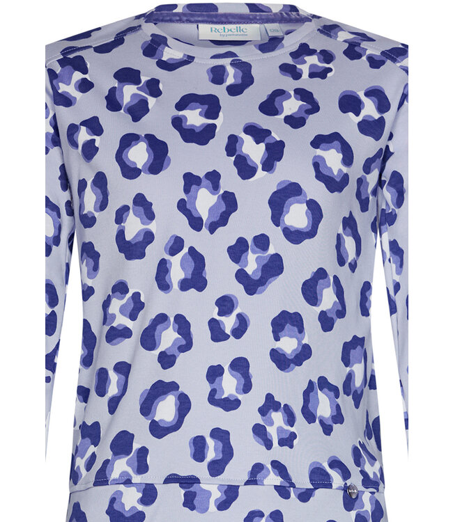 cotton interlock long sleeve girls pyjama 'chic flower'