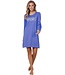 ladies long sleeve organic cotton nightdress 'woodland wildlife'
