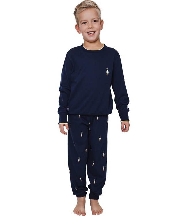 boys 100% cotton single jersey pyjama set 'little ducky'