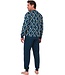 men's long sleeve cotton pyjama set with buttons 'link it up'
