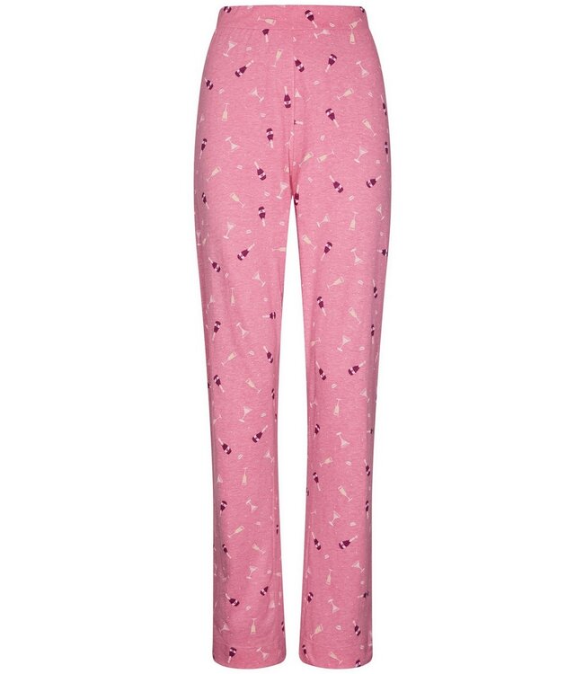 Pyjamaset met lange mouwen van katoen-polyester-mix 'fun o'clock'