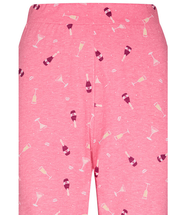 Pyjamaset met lange mouwen van katoen-polyester-mix 'fun o'clock'