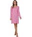 Nachthemd met lange mouwen van katoen-polyester-mix met knopen 'fun o'clock'