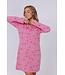 Nachthemd met lange mouwen van katoen-polyester-mix met knopen 'fun o'clock'