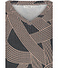 ladies wide v-neck luxury home -nightdress 'abstract art'