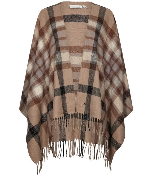 Warme, over-de-schouders, omslagsjaal 'winter checks'