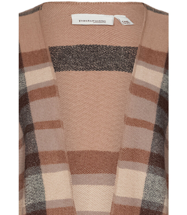 warm, over the shoulders shawl 'winter checks' one size