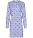 ladies v-neck organic cotton nightdress 'stripey flower'