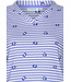 ladies v-neck organic cotton nightdress 'stripey flower'