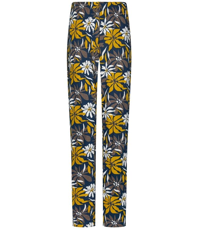 ladies full button cotton-modal long sleeved pyjama 'forest flowers'