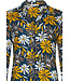 Dames pyjama met lange mouwen en knoopjes van katoen-modal 'forest flowers'