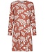 ladies brown cotton-mix nightdress 'lovely leafs'