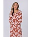 ladies brown cotton-mix nightdress 'lovely leafs'