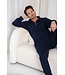 men's french terry home-lounge suit with collar zip 'relax modern'