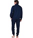 men's french terry home-lounge suit with collar zip 'relax modern'