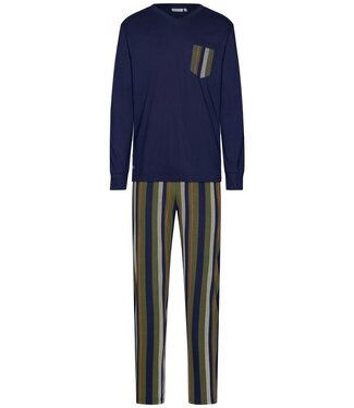 Pastunette for Men Heren pyjama van katoen-modal 'modern stripes'