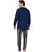 men's cotton-modal pyjama set 'modern stripes'