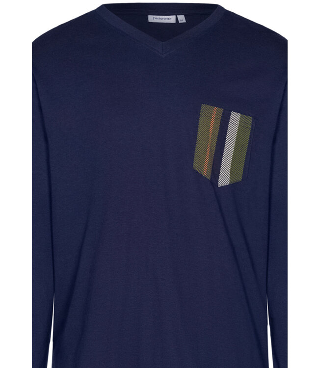 men's cotton-modal pyjama set 'modern stripes'