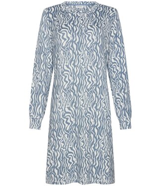 Pastunette long sleeve warrm nightdress 'watercolour waves'