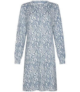 Pastunette Warm dames nachthemd met lange mouwen ‘watercolour waves’