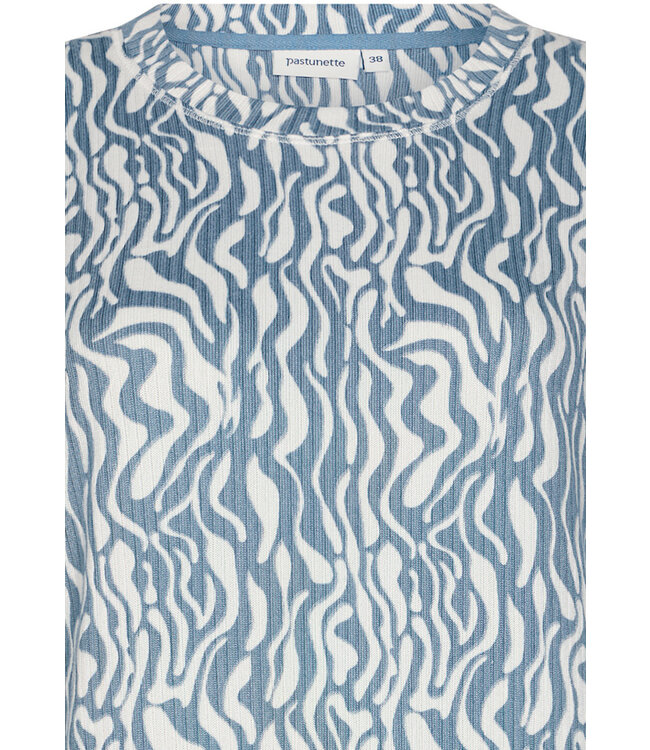 long sleeve warrm nightdress 'watercolour waves'