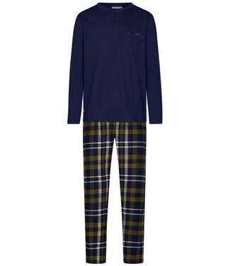 Pastunette for Men Heren pyjamaset met lange mouwen en knopen 'modern checks'