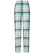 Katoenflanellen doorknoop dames pyjama met lange mouwen 'cool mint checks'