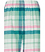 Katoenflanellen doorknoop dames pyjama met lange mouwen 'cool mint checks'