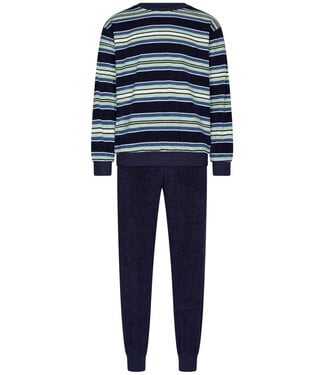 Robson Badstoffen heren lounge-pyjamaset met lange mouwen 'just stripes'