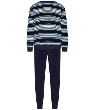 Robson men's long sleeve  terry lounge pyjama set 'just stripes'