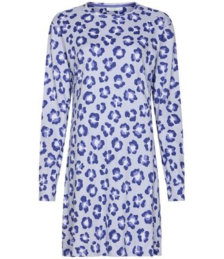 Rebelle Katoen-interlock nachthemd met lange mouwen 'chic flower'
