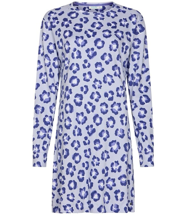 cotton interlock long sleeve nightdress 'chic flower'