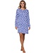 cotton interlock long sleeve nightdress 'chic flower'