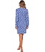 cotton interlock long sleeve nightdress 'chic flower'