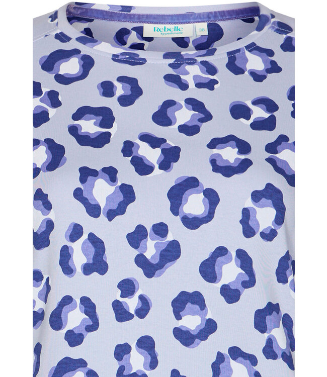 cotton interlock long sleeve nightdress 'chic flower'