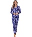 Trendy doorknoop pyjama van bio-katoen 'fantastic feline'