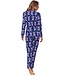 Trendy doorknoop pyjama van bio-katoen 'fantastic feline'